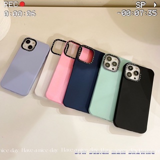 Ốp Điện Thoại Silicon Dẻo Màu Trơn Thiết Kế Đơn Giản Chống Sốc/ Rơi Cho iPhone 13 12 11 Pro MAX XR IX XS MAX 7Plus 8Plus