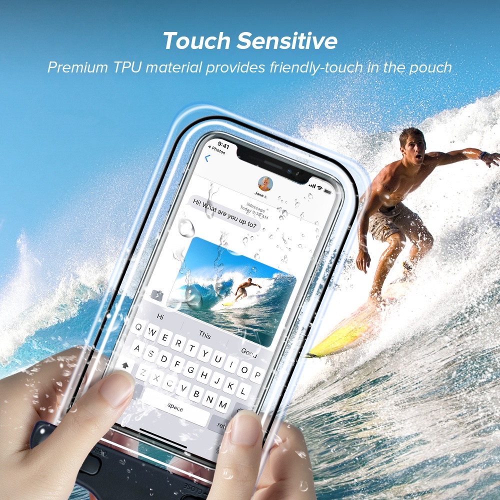 Ốp Lưng Chống Thấm Nước IP68 Tương Thích Cho IPhone 13 12 XS Max XR X 8 7 6 Poco X3 Cho Samsung S22 S21 Bao Da Túi Chống Nước Điện Thoại Di Động Túi Bảo Vệ