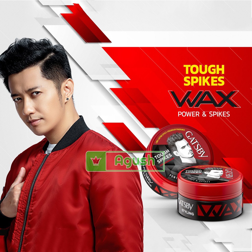 Sáp vuốt tóc nam nữ thơm tạo kiểu cứng giữ nếp lâu chính hãng nhật bản Gatsby Wax Power Spikes lọ 75G mini 25G không bết