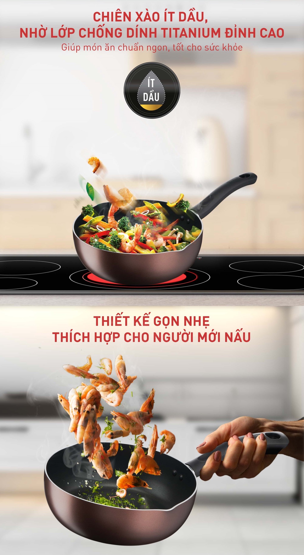 Mô tả Chảo chiên sâu lồng Tefal Day By Day 24cm - 1