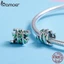 Hạt Xỏ Trang Sức Bamoer Bằng Bạc 925 Hình Chiếc Lá Cho Nữ