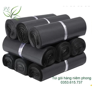 Túi gói hàng niêm phong màu đen tiết kiệm tất cả các size