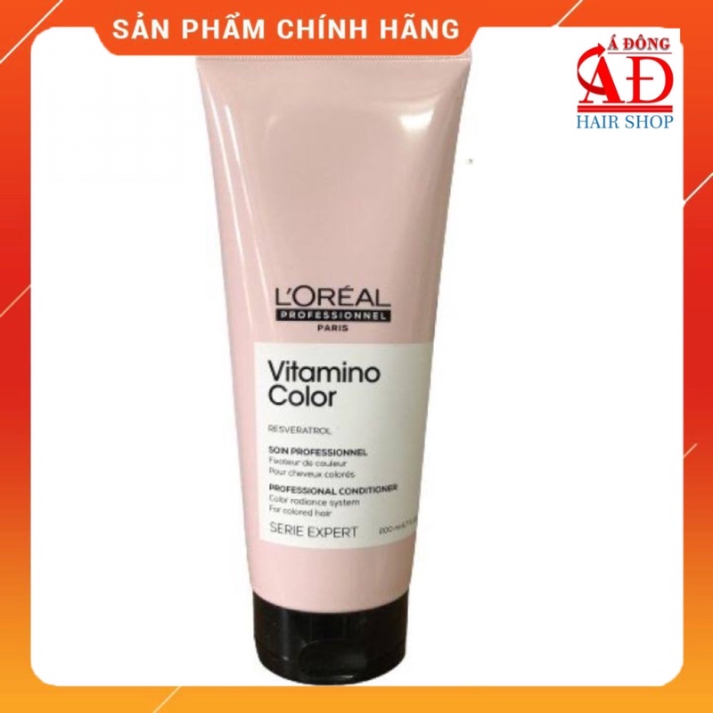 [Chính hãng] [New] Dầu xả Loreal Vitamino Color giữ màu tóc nhuộm tuýp 200ml (SPAIN)