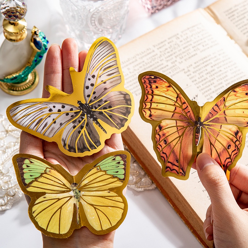 Sticker vintage dán trang trí 10 mếng Butterfly HD140 - K58 DIY Crafts, Scrapbook, Journal, Diary, Planner.
