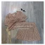 set croptop kẻ dây rút