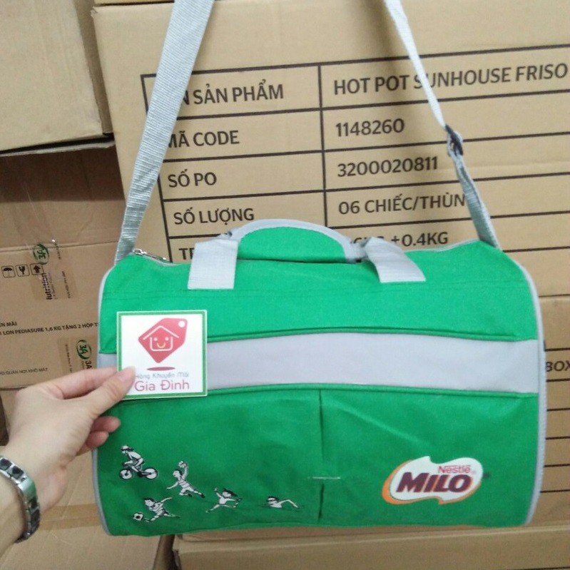 TÚI DU LỊCH SIZE NHỎ - Đồ khuyến mãi của sữa Milo | Shopee Việt Nam