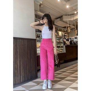 Quần Dài Ống Suông Màu Hồng Cánh Sen - Quần Lotus Pants