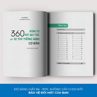 Sách - 360 Động Từ Bất Quy Tắc Và 12 Thì Tiếng Anh Cơ Bản (Khổ To)