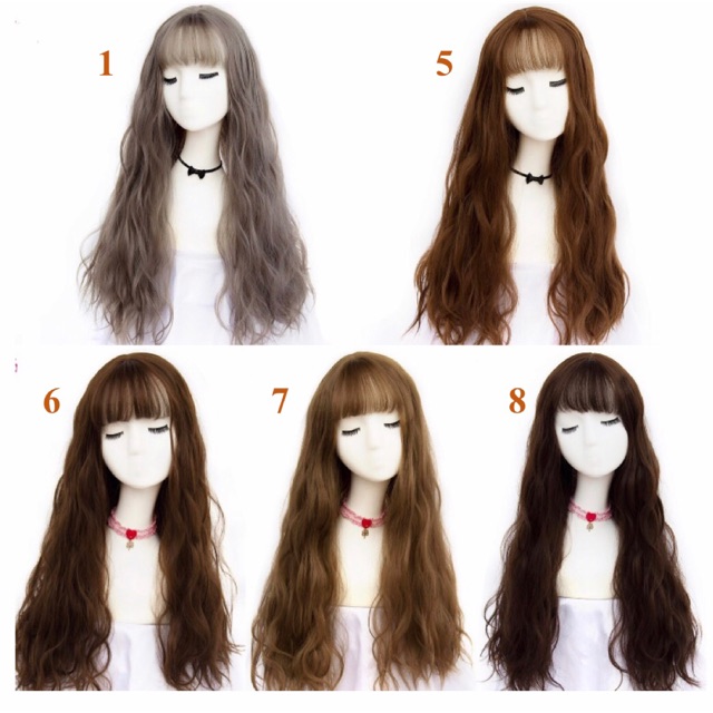 TÓC GIẢ HÀN QUỐC/ TÓC BỘ SÓNG NƯỚC CÓ CLIP, ẢNH THẬT