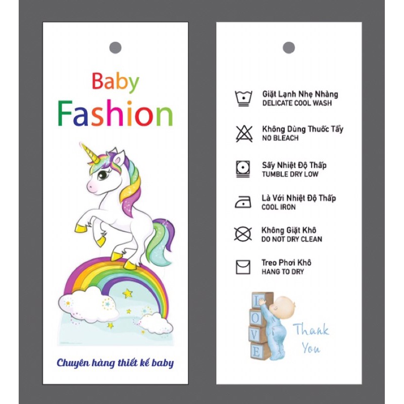 TAG, MAC, NHÃN TREO THỜI TRANG TRẺ EM GIÁ RẺ