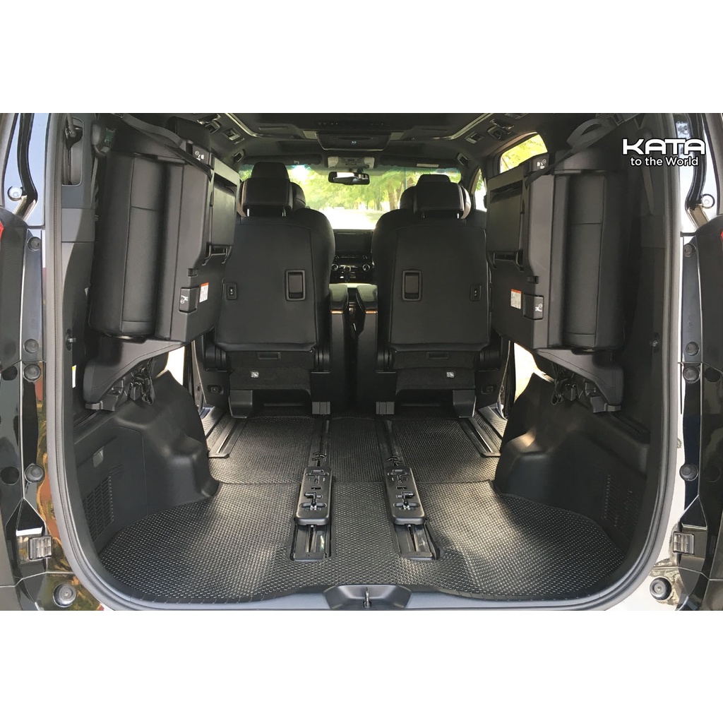 Thảm lót ô tô KATA cho xe Toyota Alphard (2008-2014) (Mininvan) - Khít với sàn, Chống trơn, Không mùi, ẩm mốc