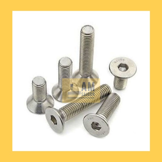 Ốc (Bulong) lục giác inox M2 (2mm) [DÙ - TRỤ - VÁT] - quy cách 1 gói 10 ...
