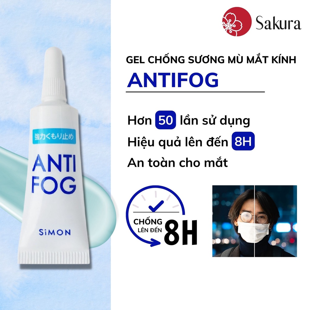 Gel lau kính chống bám hơi nước ANTI FOG chống sương mù chống mờ mắt kính cận