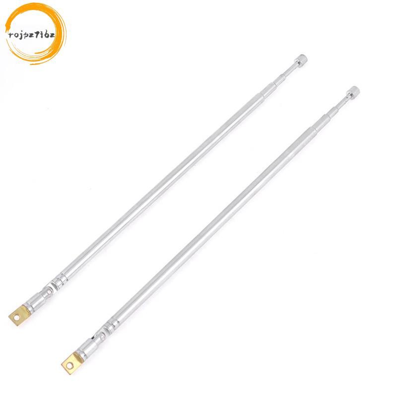 Cặp 62,5cm 24,6 "4 Phần Kính Thiên Văn Thép Không Gỉ AM FM Radio Ăng Ten Đa Năng