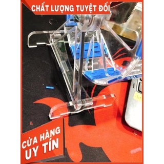 Wheel silent mica 14cm cho hamster, xanh mix trong suốt