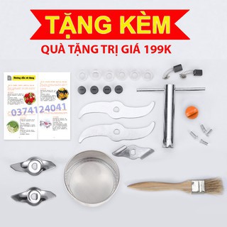 [INOX 304] Máy xay đồ khô đa năng 2000W - Chuyên xay nghiền đồ khô, gạo, thịt cá, hương liệu, gia vị, hạt - Máy xay