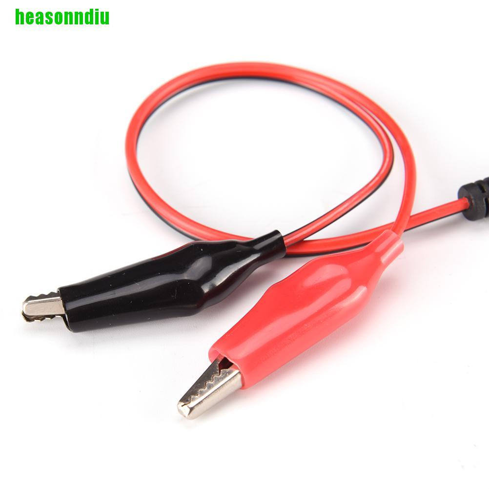 HEAS Bán Chạy 5.5mm x 2.1mm Nữ / Nam Jack Kết Nối Đến 2 Cá Sấu Kẹp Cáp Nguồn A