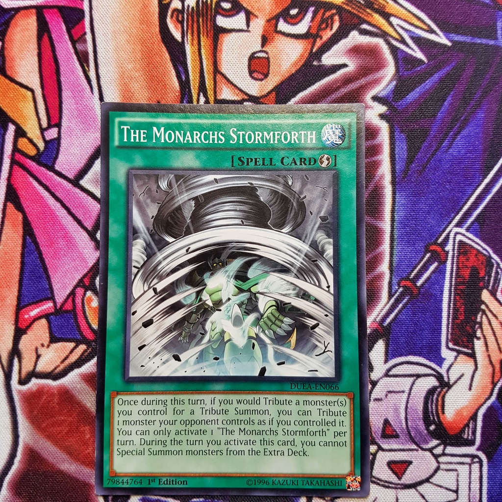 Thẻ bài Yugioh chính hãng | The Monarch Stormforth | Common. | Shopee ...