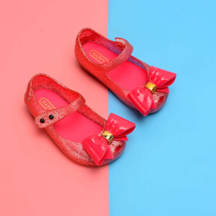 PS1 Melissa bé gái trẻ em Giày thạch công chúa bé gái dép Velcro hoạt hình trẻ em bướm kết quả đông lạnh trẻ em p