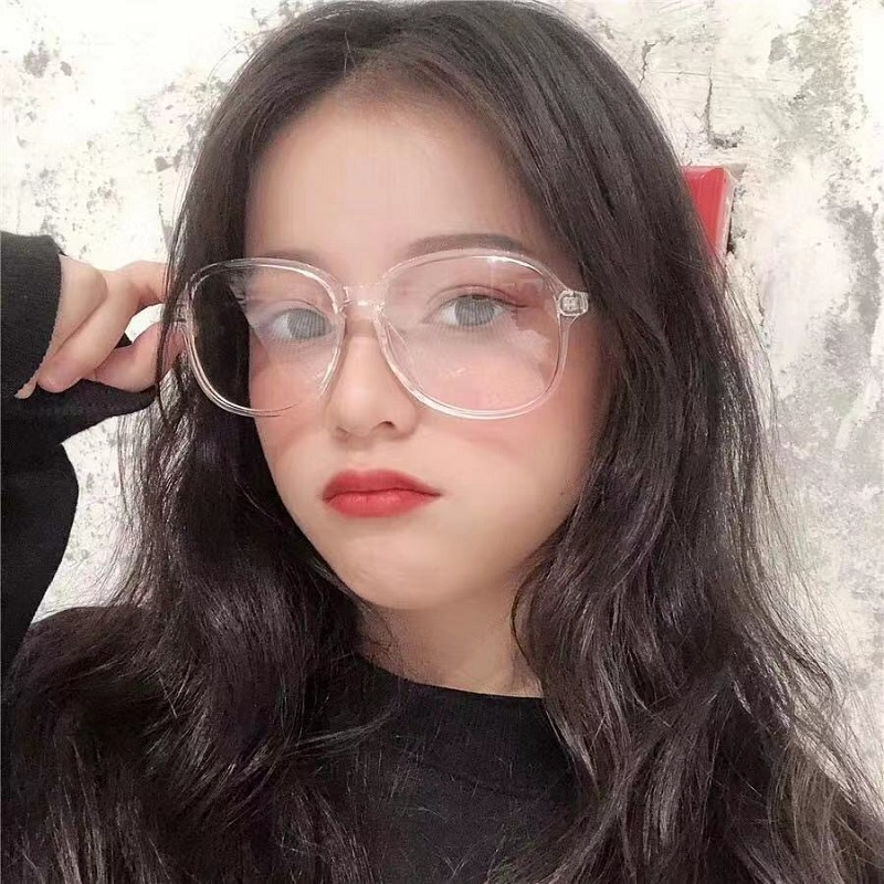 Kính cận thời trang nam nữ mắt kính không độ gọng tròn chống tia UV phong cách Ulzzang đẹp giá rẻ HANASO 026