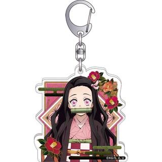 GC9 Demon Slayer Móc Khóa Anime Móc Khóa Acrylic Dễ Thương Túi Mặt Dây Chuyền Hoạt Hình Agatsuma Zenitsu Colection Quà Tặng CG9