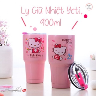 Bình nước giữ nhiệt inox 900ml tặng túi sách, vòi hút, cọ vòi