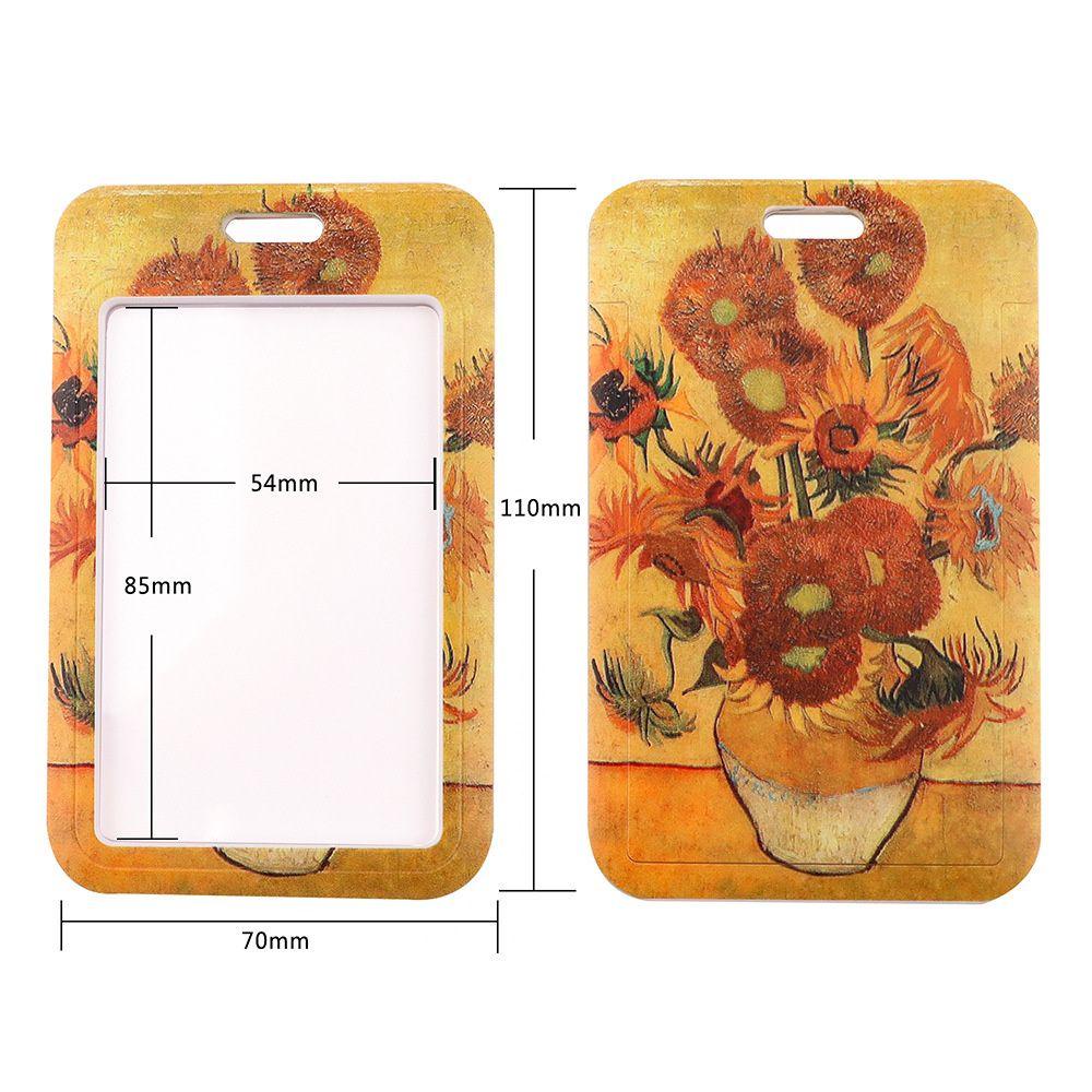 ORDOBOX Huy Hiệu Giữ Chìa Khóa Phụ Kiện Chìa Khóa Dây Đeo Cổ Van Gogh ID Thẻ Tín Dụng