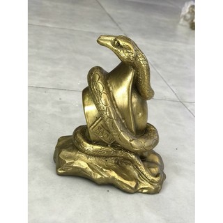Tượng Rắn Linh Vật 12 con giáp Vật phẩm phong thủy bằng đồng