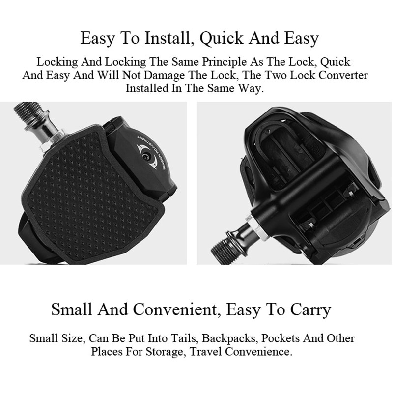 RICHY Kẹp Tự Khóa SPD KEO cho Bàn Đạp Xe Đạp Đường Bộ, Bộ Chuyển Đổi Cho Shimano SPD LOOK KEO