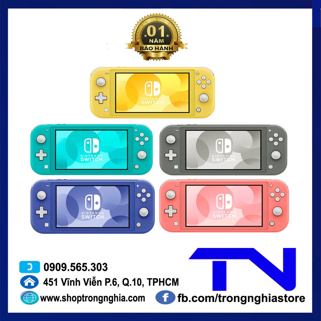 Máy Chơi Game Nintendo Switch Lite - Tặng miếng dán cường lực & Bọc ...