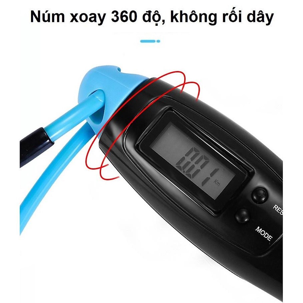 Mô tả Dây Nhảy Đếm Số, Đo Calo, Khoảng Cách, Tặng Kèm Bóng Xoay Cho Người Mới Bắt Đầu Tập - Chính Hãng Amalife - 1