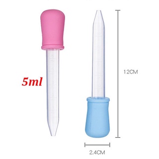 Set 5 Ống hút sữa, bón thuốc loại 5ml silicon hàng chuẩn loại 1