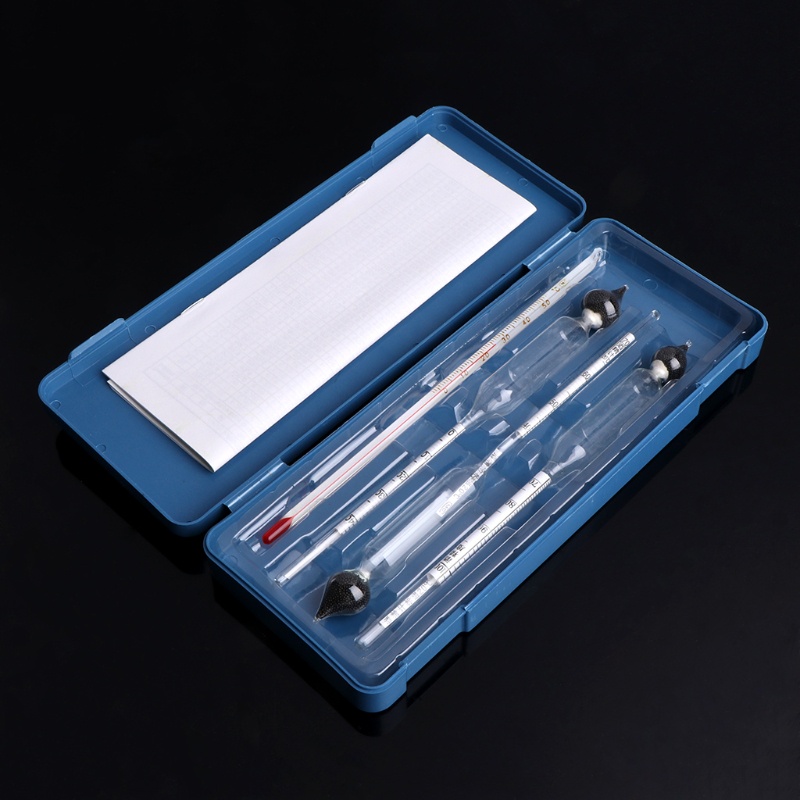 Bộ 3 Thiết Bị Đo Nồng Độ Cồn 0-100% + Nhiệt Kế