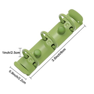 THFENG Thư mục tập tin lá rời 3 lỗ Kim loại có thể đổ lại Đồ dùng văn phòng DIY Notebook Binding Hoop