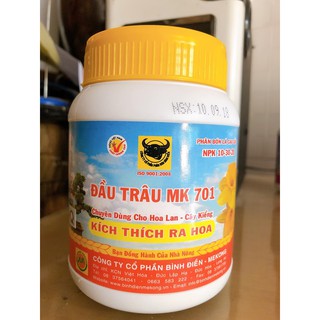 Đầu Trâu MK 701 Lọ 400G - Phân Bón Kích Hoa Dành Cho Hoa Lan, Cây Kiểng