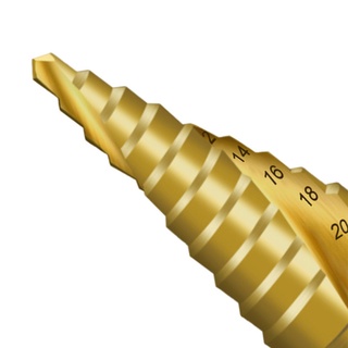 Charmantcc1 4-22mm cho khe cắm xoắn ốc phủ titan 4241 Chân lục giác Chùa Mũi khoan Bước Dril
