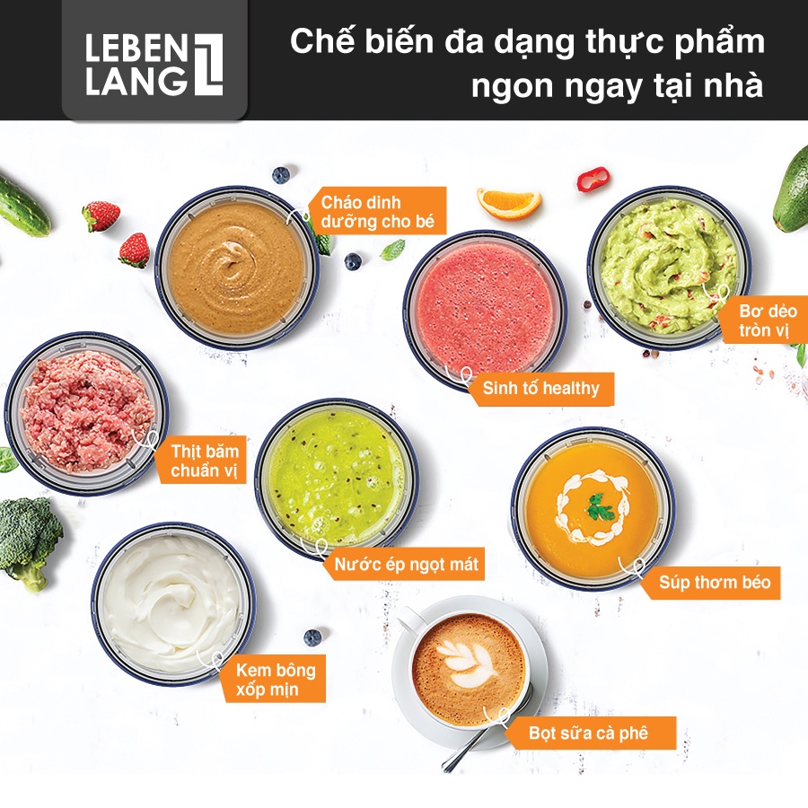 Máy xay cầm tay Lebenlang LBSH4787 - Các phụ kiện
