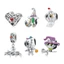 Hạt charm BAMOER bạc 925 thiết kế phong cách Halloween với nhiều kiểu tuỳ chọn SCC965