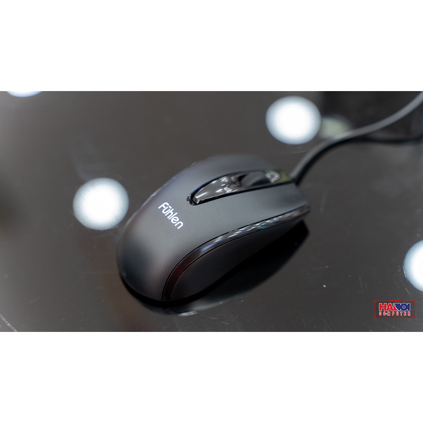 Chuột Máy Tính Fuhlen L102 USB 1000DPI Màu Đen Có Dây Cho Văn Phòng Laptop Bền Tới 3 Triệu Click | BigBuy360 - bigbuy360.vn
