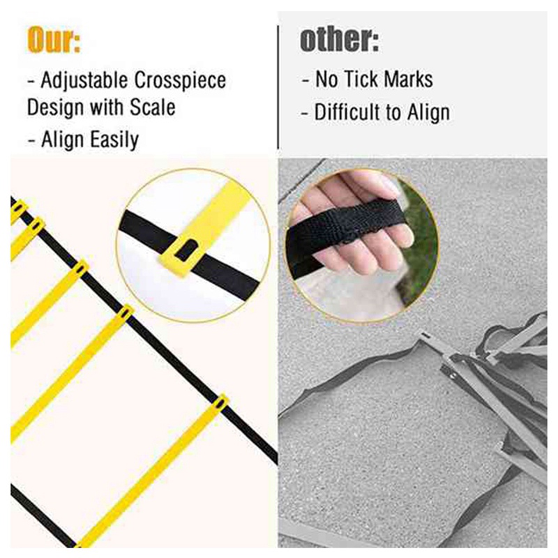 Agility Ladder Set Training Ladder with 12 Training Disc for Soccer