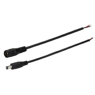 Dây Cáp Nguồn DC 12V Phích Cắm Đực / Cái 5.1x2.1mm 12V DC 5.5x2.1Adapter