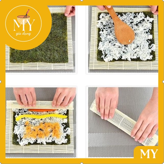 Mành Tre Cuộn Cơm Rong Biển ,ushi ,Kimbap, HÀNG VIỆT NAM CHẤT LƯỢNG CAO Đa Năng Dễ Sử Dụng
