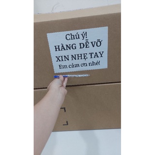 50 Tem dán có keo A5 note hàng dễ vỡ đi chành xe kích thước 21x15cm