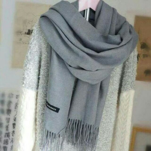 Khăn Choàng Cổ Cashmere Chất Len Mỏng Dệt Mịn