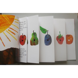 Sách tranh song ngữ Chú sâu háu ăn - The Very Hungry Caterpillar - Sách Song ngữ kinh điển cho bé từ 3-8 tuổi