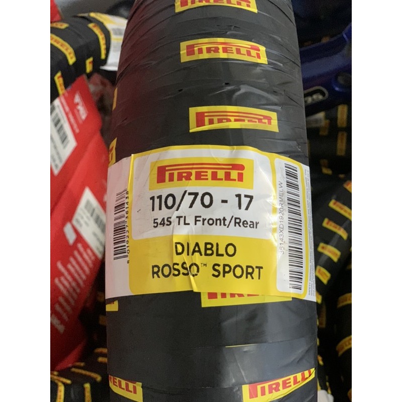 Vỏ Xe Máy PIRELLI 110/70 - 17 ROSSO SPORT Chính Hãng cho nhiều dòng xe ...