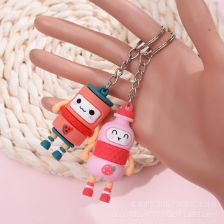 3 Móc Khóa Cậu Bé Lon Hoa Quả - Thỏ Hồng VPP