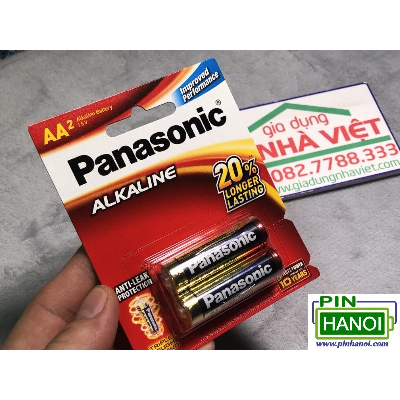 Bộ 2 Pin Tiểu Kiềm AA LR6 Panasonic Alkaline LR6T 1.5V | Shopee Việt Nam