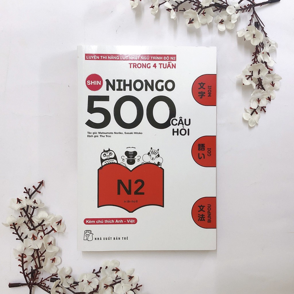 Sách - Shin 500 câu hỏi N2 - Luyện thi năng lực Nhật ngữ N2