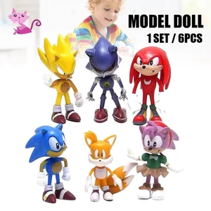 Set 6 Mô Hình Nhím sonic Hoạt Hình Cho Bé